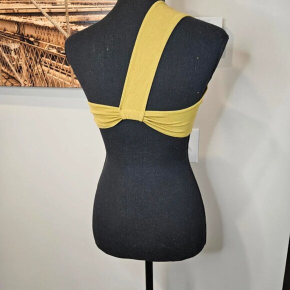 Nwot Urban Outfitters Out from Under Olive Green One-Shoulder Top - Picture 2 of 3